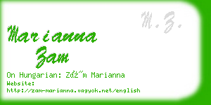 marianna zam business card